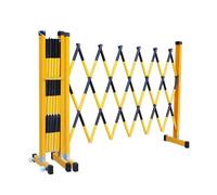 Recinzione Pieghevole For Il Traffico, Cancello Di Sicurezza Espandibile E Retrattile Con Ruote, Recinzione Mobile Resistente, Bianca E Rossa For Eventi Di Costruzione(Black,250cm/8.2FT)
