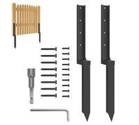 Recinzione Post Repair, Heavy Metal Replacement Spike, Thickened Quick and Easy Ground Lawn Spikes, Ideale per fissaggio Leaning Fencing, Home Outdoor Repairing