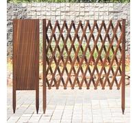 Recinzione Retrattile For Esterni, Recinzione Estensibile In Legno For Bordatura Da Giardino, Pannelli Decorativi A Traliccio, Schermo For Piante Con Recinzione A Traliccio Regolabile(90x200cm)