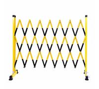 Recinzione retrattile per il traffico, barriera di sicurezza espandibile portatile con ruote, cancello di controllo della folla per cantieri, blu-bianco, 1,2 x 2,5 m