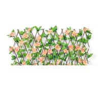 Recinzione Siepe artificiale finta IV, decorazione da giardino, schermatura, traliccio espandibile, schermo for la privacy, recinzione retrattile, recinzione da giardino edera finta(S/Orange)