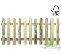 RECINZIONE STECCATO STACCIONATA RECINTO DOGHE PINO LEGNO IMPREGNATO 100X80 CM