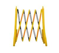 Recinzione stradale espandibile da 8,2 piedi, recinzione di sicurezza mobile, base stabile, adatta for manutenzione, costruzione e chiusura di aree