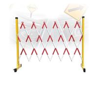 Recinzione Stradale Espandibile In Metallo, Recinzione For Cantieri Con Isolamento Elettrico, Cancello Mobile, Con Ruote Laterali For Cantieri Edili E Strade Esterne(600cm/19.6FT)