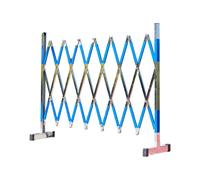 Recinzione stradale espandibile, recinzione di sicurezza in acciaio inossidabile, facile da spostare, adatta for lavori edili e sigillatura di aree(Blue,1000CM/32.8FT)