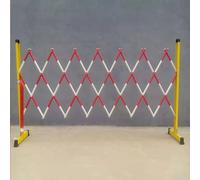 Recinzione Stradale in Metallo espandibile Portatile - Barricata Regolabile per lavori di Costruzione, Manutenzione e Controllo del Traffico - Rossa, barriera di Sicurezza Mobile 120x300 cm