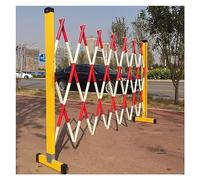 Recinzione Stradale Retrattile Portatile, Barriera Di Sicurezza Pieghevole For Impieghi Gravosi Con Ruote, Cancello Di Sbarramento Espandibile, For Esterni Industriali(200cm)
