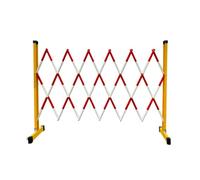 Recinzione Telescopica For Il Traffico, Cancello Di Sicurezza Pieghevole, Protezione Flessibile For Il Controllo Della Folla, Con Ruote Resistenti, For Il Controllo Del Traffico(Red,1000cm/32.8FT)