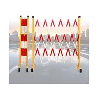 Recinzione Telescopica For Il Traffico Con Ruote, Recinzione For Cantieri Con Isolamento Elettrico, Cancello Mobile For Vialetti, Protezione Flessibile For Il Controllo Della Folla(Red,250cm/8.2FT)