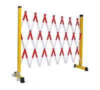 Recinzione Telescopica For Il Traffico Da 9,8 Piedi, Cancello Di Sicurezza Pieghevole, Protezione Flessibile For Il Controllo Della Folla, Con Ruote Laterali, For Il Controllo(Red,250cm/8.2FT)