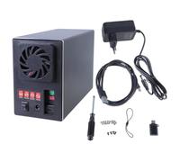 Recinzione USB 3.1 di alluminio 2 della baia 3.5Inch HDD con la cassa del fan HDD