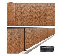 Recinzioni Decorative Da Giardino 30-180cm Altezza Recinzione Canne Di Bambu per Esterno Personalizzato Copertura Balcone Canniccio Facile Da Tagliare per Recinzione Esterna Patio Cortile Tetto(Carbon