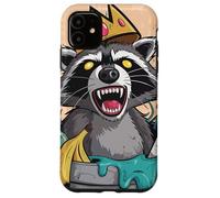 Recion Royalty Trash King King Crown Critter Humor Custodia per iPhone 11