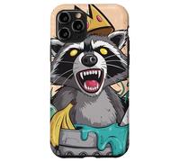Recion Royalty Trash King King Crown Critter Humor Custodia per iPhone 11 Pro