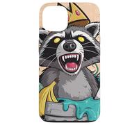 Recion Royalty Trash King King Crown Critter Humor Custodia per iPhone 13