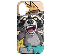 Recion Royalty Trash King King Crown Critter Humor Custodia per iPhone 16