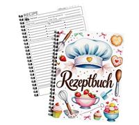Recipe Book, Kitchen Journal, Diet Planner Design, Hardcover Cooking Organizer, Cookbook Notebook for Home Use, Camping Trips, Offices Meals, Baking, Dinner, Vegetarian Preparation, 8.27x5.83 inches