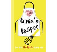 Recipe Book to Write in Your Own Recipes, Blank Cook Book/Journal | Keepsake for Sharing and Preserving Handwritten Dishes from Loved Ones: Cherished ... 6x9” Hardcover | Record 40 Meals | OUMIE