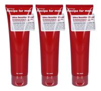 Recipe For Men Ultra Sensitive Detergente Viso 3x100 ml