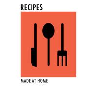 RECIPES: Lined A4 Notebook, Home Cooking, Blank Notebook for Recipes, Make your own Recipe book, Notebook, 200 Lined pages