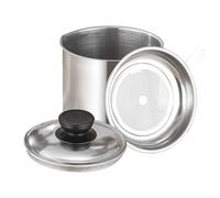 Récipient de graisse - 4.72 pouces Pot cuisine | Acier inoxydable Stockage huile - Boîte à graisse durable à grande capacité isolant l’air et la poussière, garde la cuisine propre et hygiénique