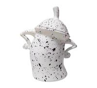 Recipiente con Actitud - PVC 20x18cm Tarro Cocina Hermético Decorativo | Bote de azúcar con actitud with tapa sellado almacenamiento dulces galletas café uso hogar escritorio | Navidad regalo creativo