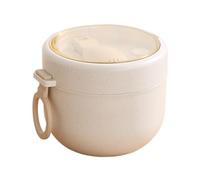Recipiente para sopa - Recipiente para almuerzo reutilizable de 600 ml | Contenedor portátil aislado a prueba de fugas con cuchara para senderismo al aire libre escalada picnic playa deportes marinos