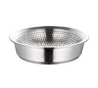 Recipiente per Scolatura con Base, Colapasta Doppio Strato | Colino con Ciotola Fori di Drenaggio da 2,5 Mm in Acciaio Inox, Scolapasta con Bacinella, per Scolare Pasta