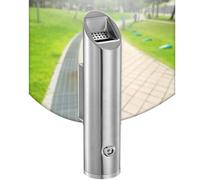Recipiente per sigarette da esterno con serratura a parete, posacenere commerciale in metallo per patio, resistente alle intemperie, supporto per fumatori efficiente gestione dei rifiuti