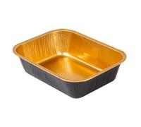 Recipienti Pasticceria - 280 Ml Ø Sup.13,5X10,2 Cm Nero/Oro Alluminio - 100 Unità
