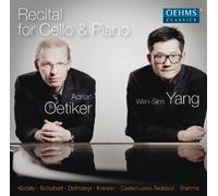Wen-Sinn Yang Recital for Cello & Piano (CD) Album