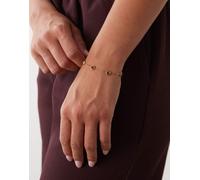 Reclaimed Vintage - Bracciale a catenina in acciaio inossidabile dorato con pietre-Oro One Size