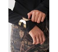 Reclaimed Vintage - Bracciale rigido oversize dorato con nodo-Oro One Size