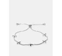 Reclaimed Vintage - Braccialetto a catenina con stelle unisex-Argento One Size