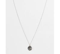 Reclaimed Vintage - Collana unisex argento brunito con ciondolo con San Cristoforo One Size