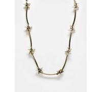 Reclaimed Vintage - Collana unisex dorata con stelle-Oro One Size