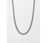 Reclaimed Vintage - Everyday - Collana a catenina spessa unisex in acciaio inossidabile argentato resistente all'acqua-Argento One Size
