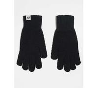Reclaimed Vintage - Guanti unisex a nido d'ape neri per touchscreen-Nero One Size