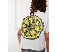 Reclaimed Vintage - T-shirt bianca con stampa "The Stone Roses" su licenza-Bianco M
