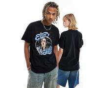 Reclaimed Vintage - T-shirt nera unisex con stampa su licenza di Elton John-Nero XS