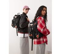 Reclaimed Vintage x Stranger Things - Zaino unisex nero con applicazioni One Size