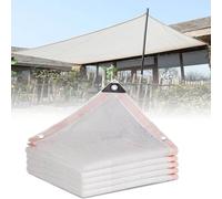Recle Sun e Sail Canopy 7 x 10 m - Protezione UV esterna e panno con occhielli e corda per patio giardino serra - telone bianco per proteggere dal sole