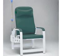 Reclinatore medico portatile con cestello, braccioli e palo IV per flebotomia e procedure di estrazione del sangue