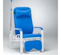 Reclinatore medico portatile con cestello, braccioli e palo IV per flebotomia e procedure di estrazione del sangue