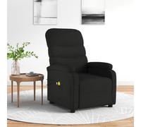 Recliner Chair, Black Fabric, Power Adjustable, 6-point Vibration, Comodo divano upholstered per la sala living, bedroom, spazi di lettura, Home Lounge Furniture