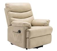 Recliner Chair Divano Power Lift Chairs Adjustable Control,Bedroom Living Room Lounge Chairs for Elderly People, Side Pockets,Faux Leather