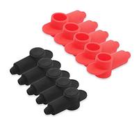 RECOIL Confezione da 10 copriterminali in silicone per perno batteria alternatore e blocchi di giunzione alimentazione, adatti per cavi 10-2AWG, 5 coppie rosse e 5 nere