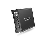 RECOIL DI1200-4 Amplificatore audio per auto full-range in classe D a 4 canali, 2.400 Watt, 2-4 Ohm stabili, alimentatore MOSFET, collegabile a ponte