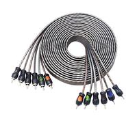 RECOIL RCI617 99,99% sauerstofffreies Kupfer, 17 Fuß, 6-Kanal-Cinch-Audiokabel, Twisted Pair mit Rauschunterdrückung
