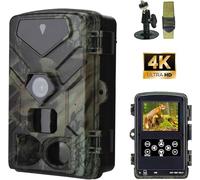 RecorCam Fototrappola 50MP 4K HD Fotocamera Caccia Notturna IR 850nm, Fototrappole 0.2s Cattura Rapida, Telecamera da Caccia con Scheda da 32 G (HC883A)